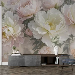 Peonie cipria in fiore