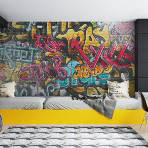 Carta da parati Pittura artistica, pittura e graffiti