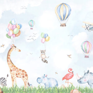 Carta da parati Animali nello spettacolo aereo