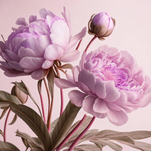 Carta da parati fiori ad acquerello