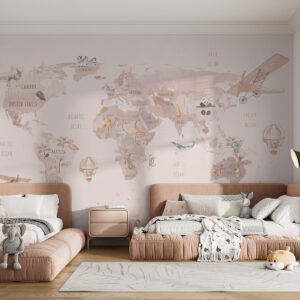 Carta da parati Mappa delle fiabe del mondo