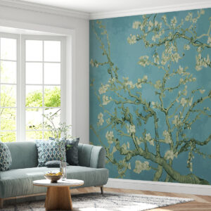 Carta da parati Amandier panoramico in fiori di Van Gogh
