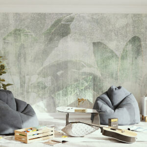 Carta da parati Stile loft con palme tropicali