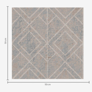 Carta da parati Diamanti classici nei colori blu e beige