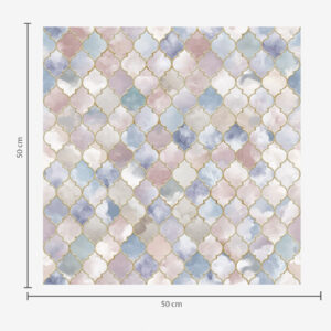 Carta da parati Mosaico pastello di frammenti marocchini con una luce soffusa