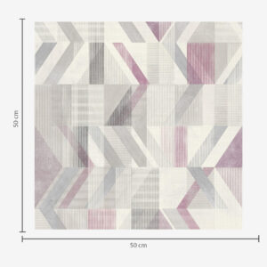 Carta da parati Leggere frecce geometriche in delicate tonalità grigio-lilla
