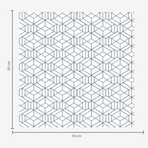 Carta da parati Sfondo bianco con cubi geometrici tridimensionali blu