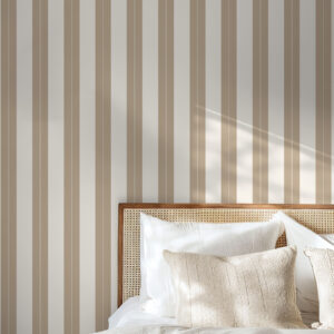 Carta da parati Righe verticali beige in stile minimalista