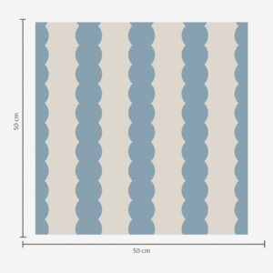 Carta da parati Strisce blu ondulate in stile minimalista