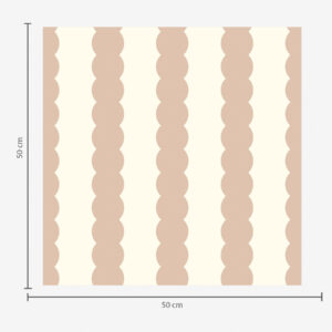 Carta da parati Righe ondulate beige in stile minimalista