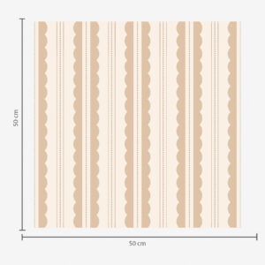 Carta da parati Righe ondulate beige con un delicato contrasto
