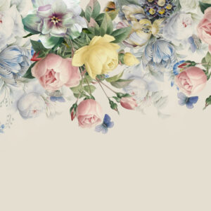Carta da parati Delicato bouquet floreale