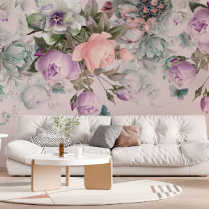 Carta da parati Muro di fiori