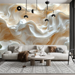 Carta da parati Astrazione, colore beige