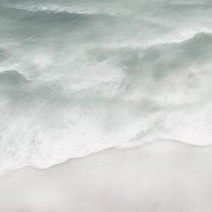 Carta da parati Calma costiera, onde del mare, sabbia, riva, schiuma, acqua