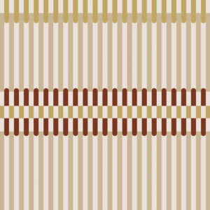 Carta da parati Motivo a righe nei toni del beige e del terracotta