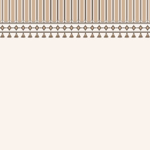 Carta da parati Bordo decorativo nei toni del beige