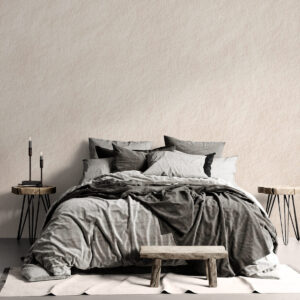 Carta da parati Sfondo beige chiaro in stile intonaco decorativo, minimalista, con effetto pietra